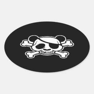 Pegatina Ovalada Pandas de Pandazance
