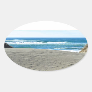 Pegatina Ovalada Papillon