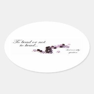 Pegatina Ovalada Para abalanzarse o no para abalanzarse sobre los s