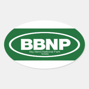 Pegatina Ovalada Parque nacional de la curva grande