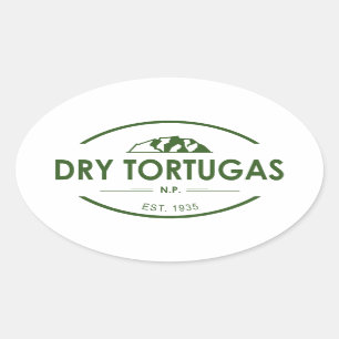 Pegatina Ovalada Parque nacional Dry Tortugas