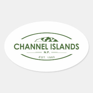 Pegatina Ovalada Parque nacional Islas del Canal