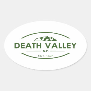 Pegatina Ovalada Parque nacional Valle de la Muerte