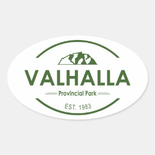 Pegatina Ovalada Parque provincial de Valhalla