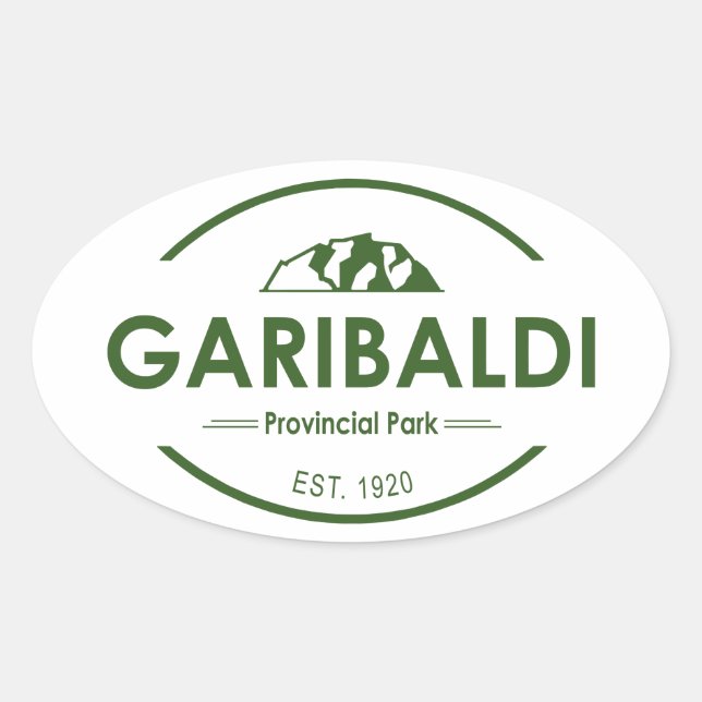 Pegatina Ovalada Parque Provincial Garibaldi (Anverso)