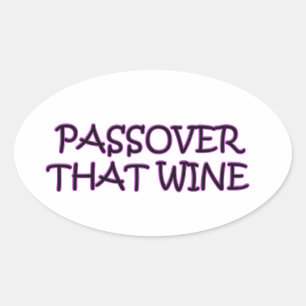 PEGATINA OVALADA PASSOVER