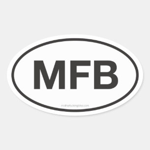 Pegatina Ovalada Patrimonio de MFB