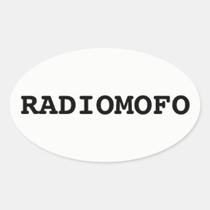 Pegatina Ovalada ¡Pegatina de RadioMofo!