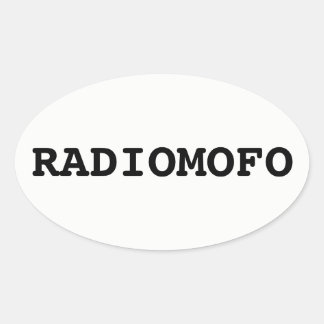 Pegatina Ovalada ¡Pegatina de RadioMofo!