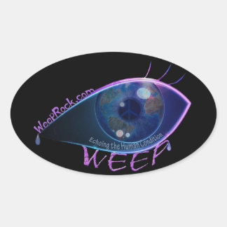Pegatina Ovalada Pegatina-WEEP el logo de la banda
