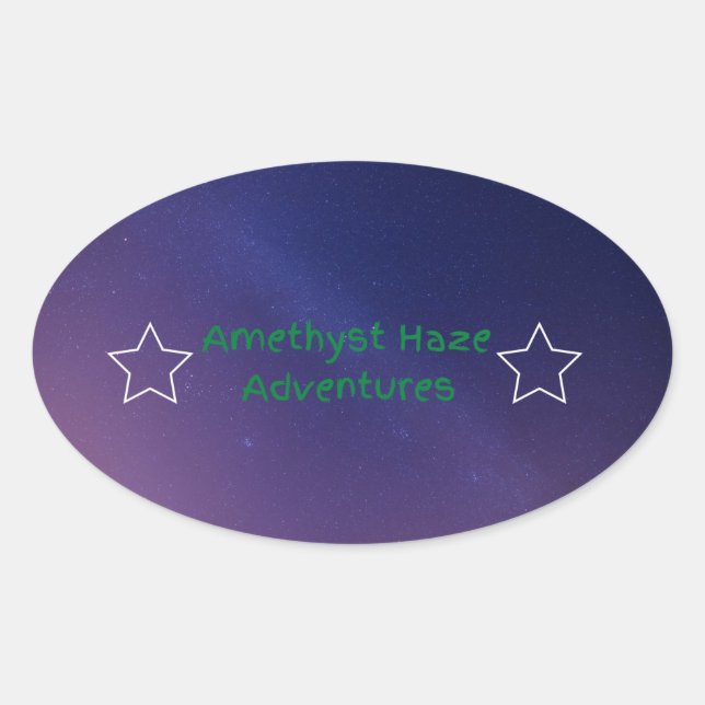 Pegatina Ovalada pegatinas (Anverso)