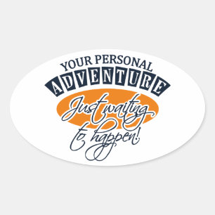 PEGATINA OVALADA PEGATINAS AVENTURA