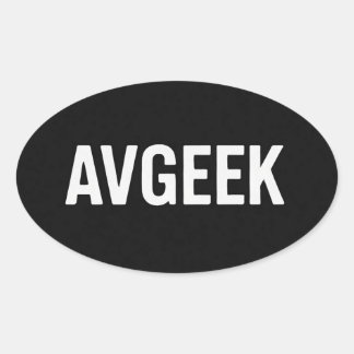 Pegatina Ovalada pegatinas de avgeek