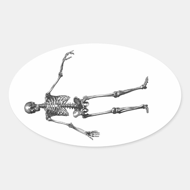 Pegatina Ovalada Pegatinas de Halloween (Anverso)