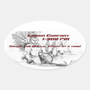 Pegatina Ovalada Pegatinas de Legion Company