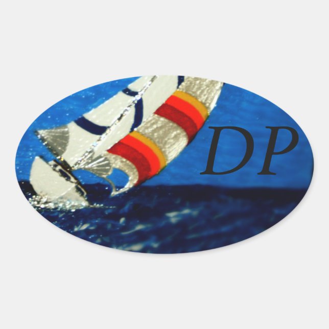 Pegatina Ovalada Pegatinas de parachoques bubblepacífico, 20'fun (Anverso)