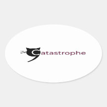 Pegatinas del logotipo de la catástrofe