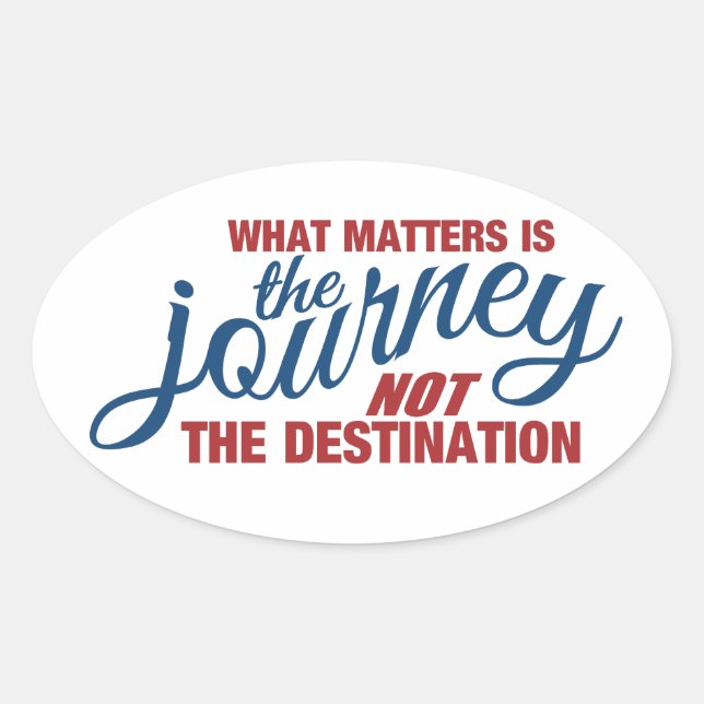 Pegatina Ovalada PEGATINAS personalizados de JOURNEY (Anverso)