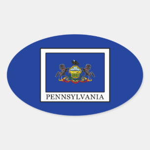 Pegatina Ovalada Pennsylvania