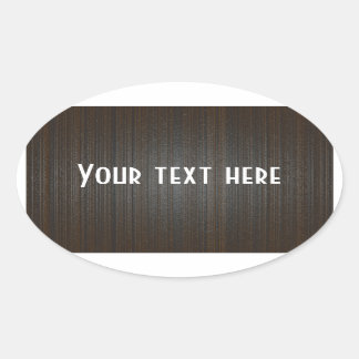 Pegatina Ovalada Personalizable añadir bg de madera de texto