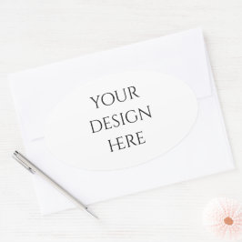 Pegatina Ovalada Personalización o Personalizar