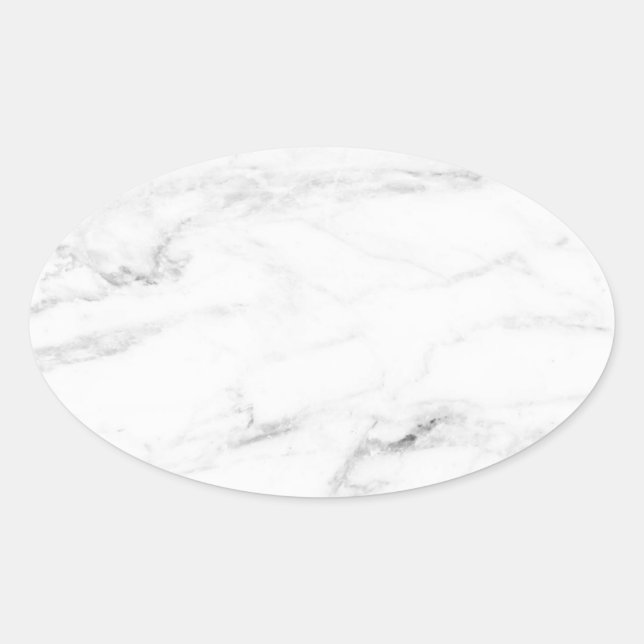 Pegatina Ovalada Personalizado de plantilla elegante en blanco de m (Anverso)