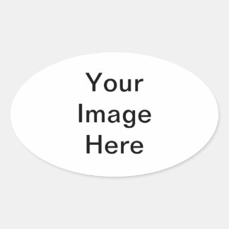 Pegatina Ovalada Personalizar con el logotipo o nombre de su empres