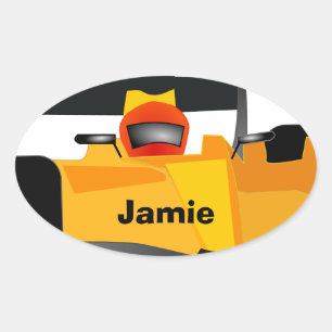 Pegatina Ovalada Personalizar los regalos de la fiesta de cumpleaño