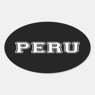 Pegatina Ovalada Perú