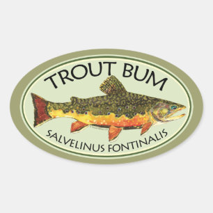 Pegatina Ovalada Pesca de trueque