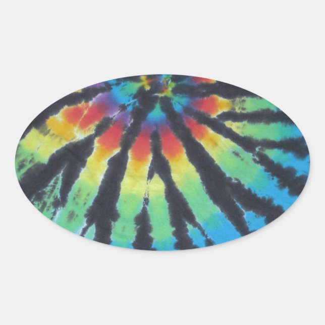 Pegatina Ovalada PhatDyes del tinte de la espiral de remolque arco  (Anverso)