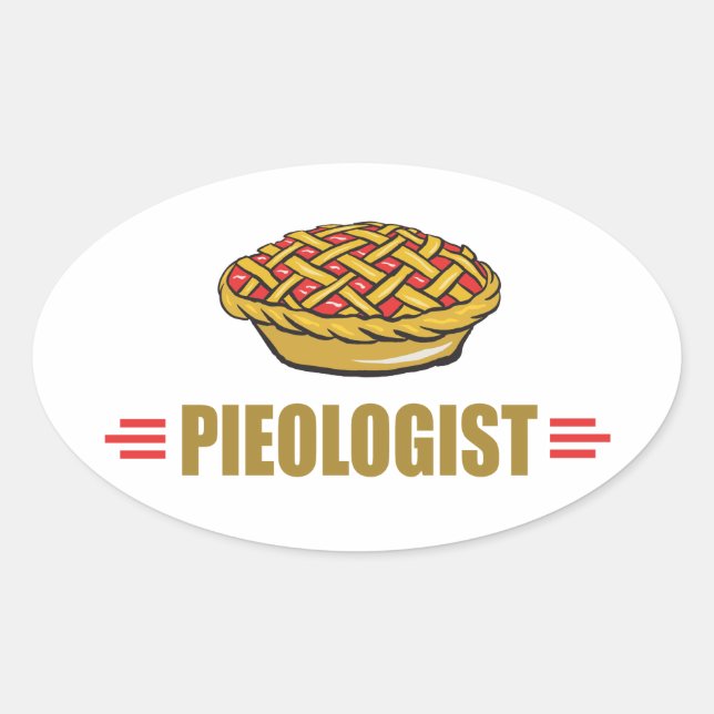 Pegatina Ovalada Pie divertida (Anverso)