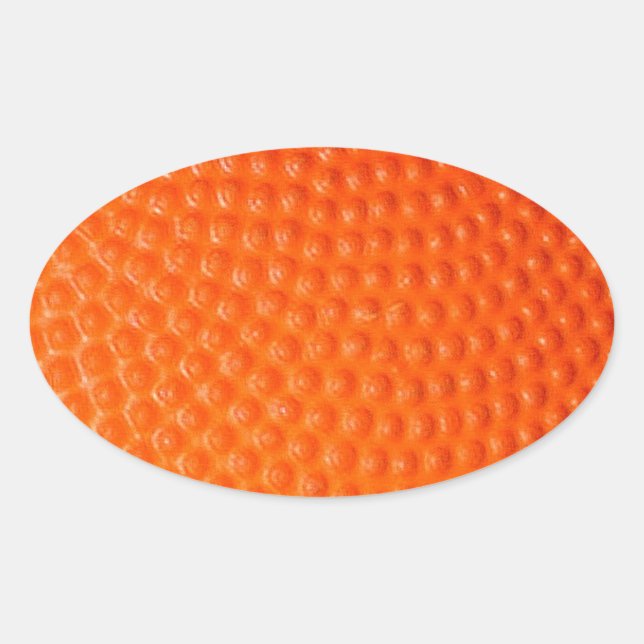 Pegatina Ovalada Piel de cierre de baloncesto