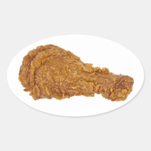 Pegatina Ovalada Pierna de pollo