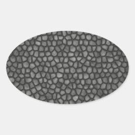 Pegatina Ovalada Piso de piedra