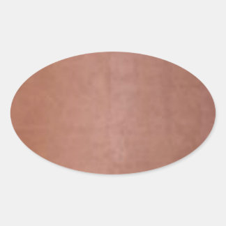 Pegatina Ovalada Plain Golden Copper Brown
