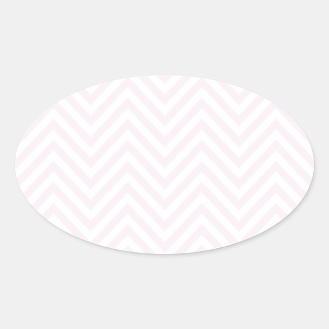 Pegatina Ovalada Plantilla de fondo de patrón personalizable ZigZag (Anverso)