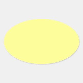 Pegatina Ovalada Plantilla en blanco de fondo amarillo