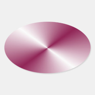Pegatina Ovalada Plantilla en blanco Personalizado de color rosa pú