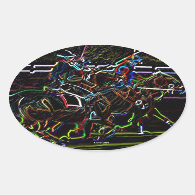 Pegatina Ovalada Polo (Anverso)