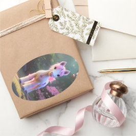 Pegatina Ovalada Pony Espiritual Cute 3D 10