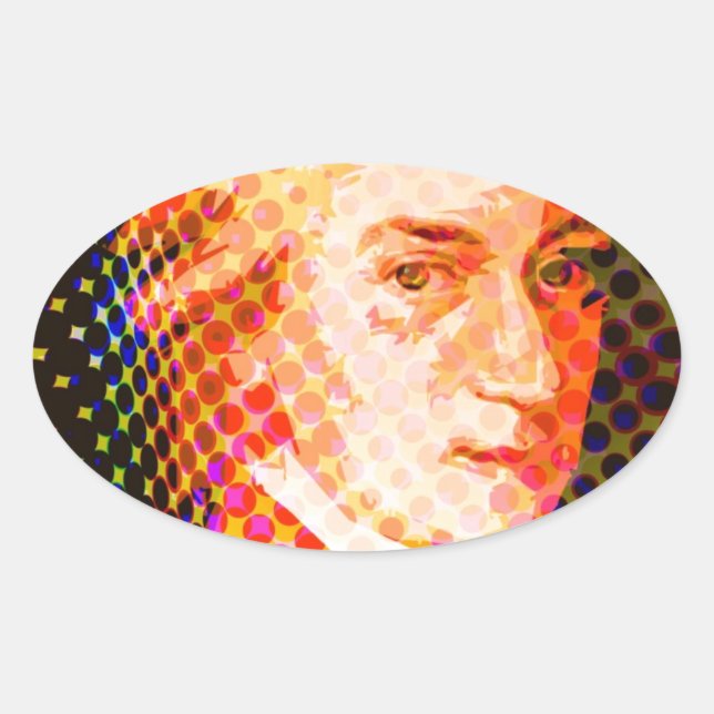 Pegatina Ovalada Pop Mozart (Anverso)