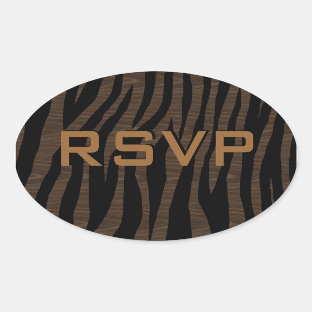 Pegatina Ovalada Pop Zebra (Anverso)