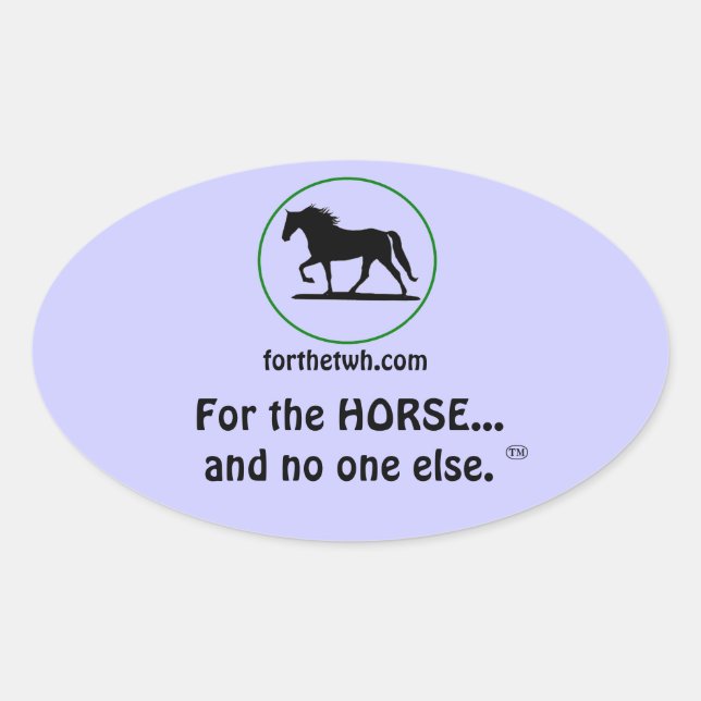 Pegatina Ovalada Por los dos Pegatinas (Anverso)