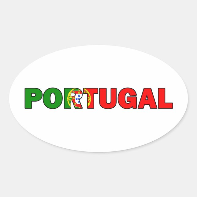Pegatina Ovalada Portugal (Anverso)