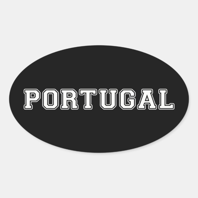 Pegatina Ovalada Portugal (Anverso)