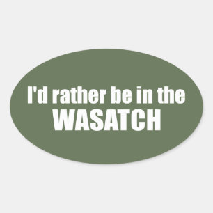 Pegatina Ovalada Preferiría Estar En El Vaso