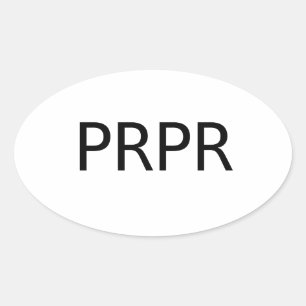 Pegatina Ovalada PREPPER Decal