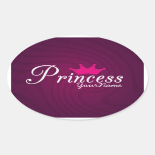 Pegatina Ovalada Princesa Oval Stickers