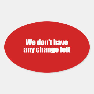 Pegatina Ovalada PRO-ROMNEY - NO NOS QUEDA NINGÚN CAMBIO — .png